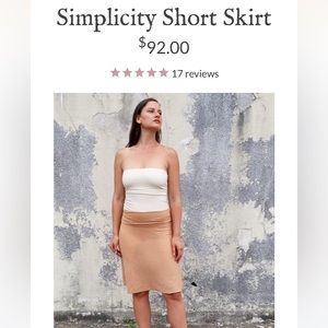 Gaia conceptions simplicity short skirt- pink:purple
